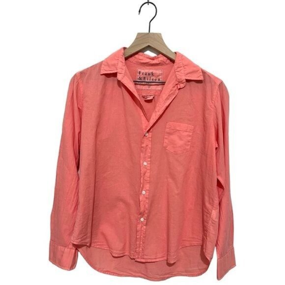 Frank & Eileen EILEEN Relaxed Button-Up Shirt XS – 100% Cotton Polar Flannel, Ex - Picture 2 of 9